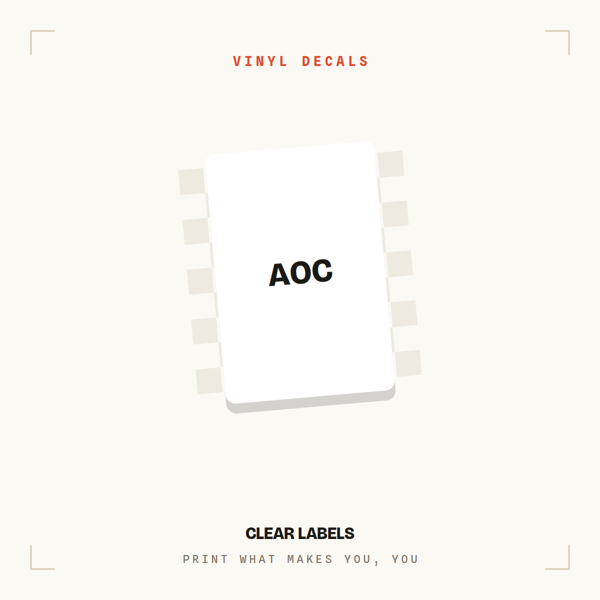 Clear Labels