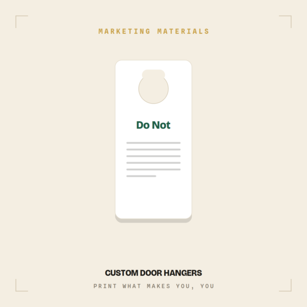 Custom Door Hangers