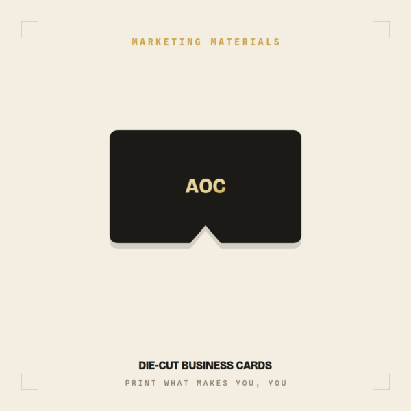 Die-Cut Business Cards