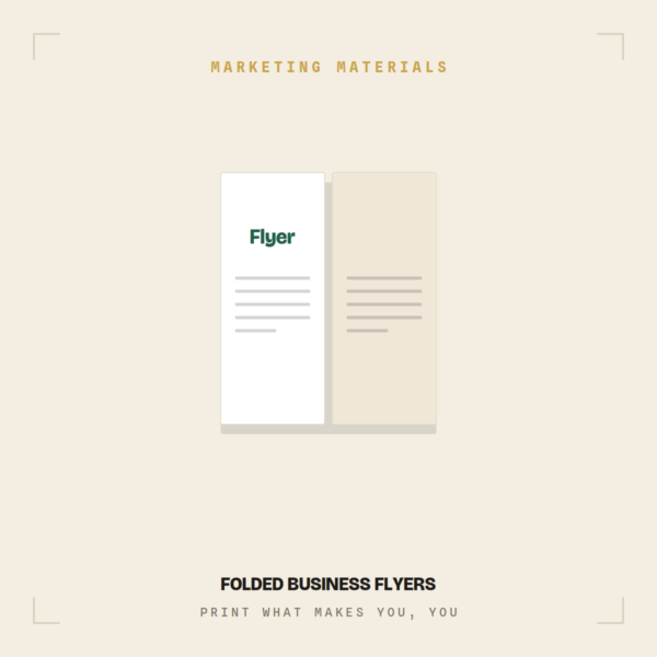 Folded Business Flyers