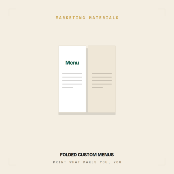 Folded Custom Menus