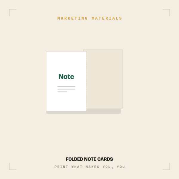 Folded Note Cards