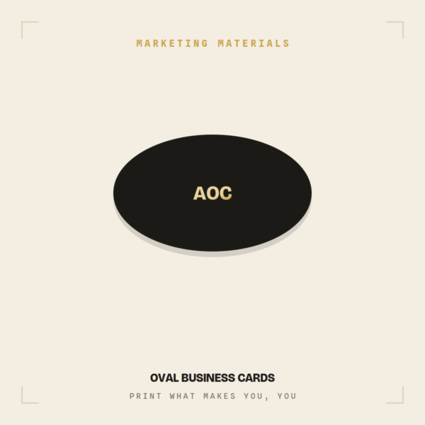 Oval Business Cards
