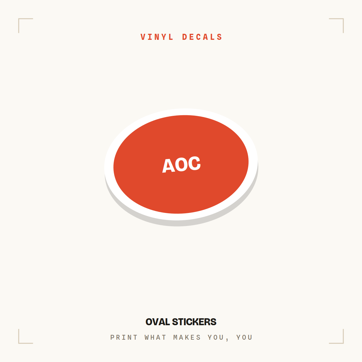 Oval Stickers