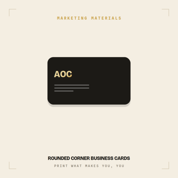 Rounded Corner Business Cards