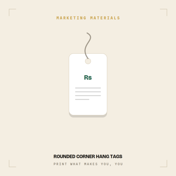 Rounded Corner Hang Tags